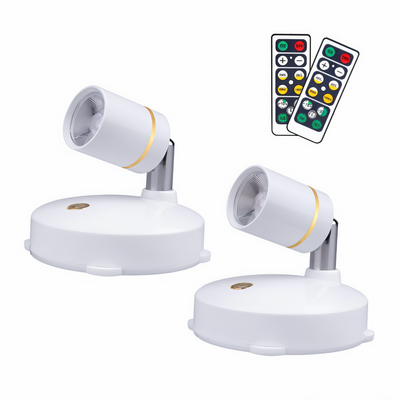 Batteriebetriebene Rotierbare LED Spotlampe - Ideal für Kunstausstellungen Einstellbare Beleuchtung