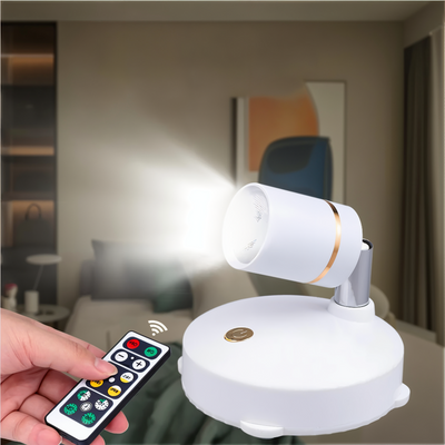 Batteriebetriebene Rotierbare LED Spotlampe - Ideal für Kunstausstellungen Einstellbare Beleuchtung
