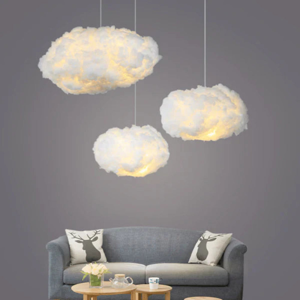 Bezaubernde Traumwolken-Lampe - weiche LED-Pendelleuchte
