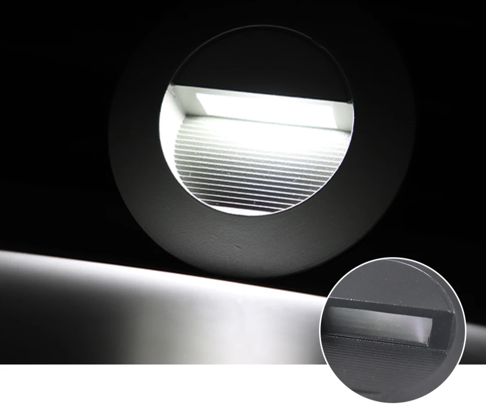 Orvalo - Runde LED-Außentreppenleuchte