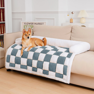 PawLuxe - Gesteppte Hundedecke mit weichem, erhöhten Rand