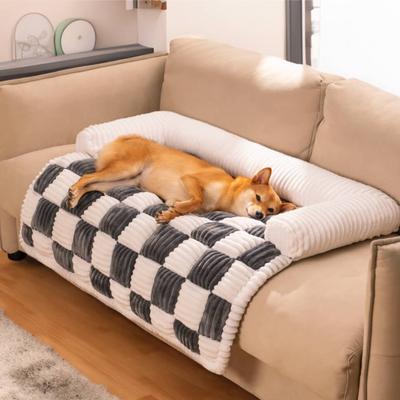 PawLuxe - Gesteppte Hundedecke mit weichem, erhöhten Rand