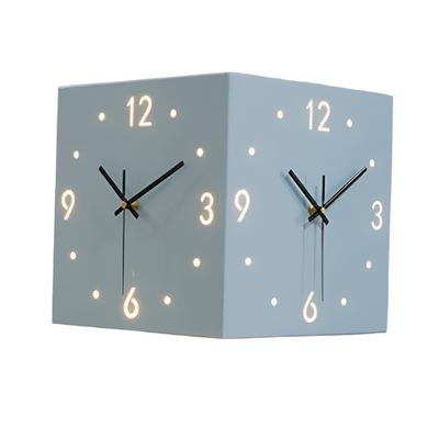 Twinora - Doppelseitige Wanduhr