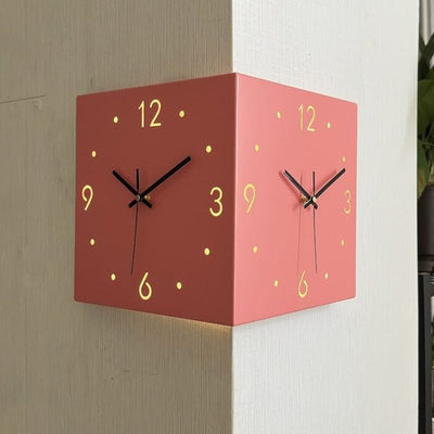 Twinora - Doppelseitige Wanduhr