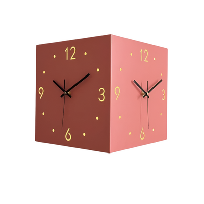Twinora - Doppelseitige Wanduhr