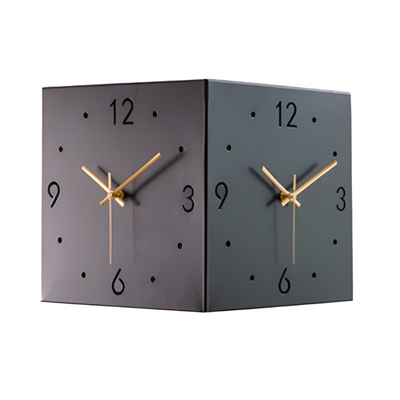Twinora - Doppelseitige Wanduhr