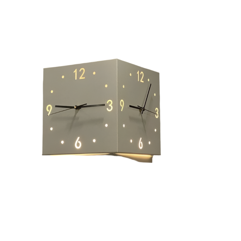 Twinora - Doppelseitige Wanduhr