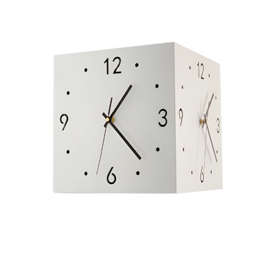 Twinora - Doppelseitige Wanduhr