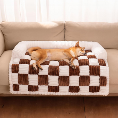 PawLuxe - Gesteppte Hundedecke mit weichem, erhöhten Rand