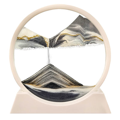3D Bewegte Sandkunst - Beruhigende Glasdekoration für jeden Raum