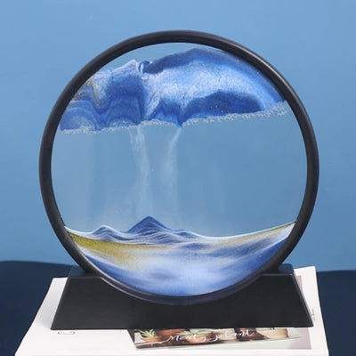 3D Bewegte Sandkunst - Beruhigende Glasdekoration für jeden Raum