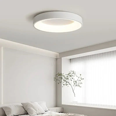 Nordische runde LED-Deckenleuchte mit Fernbedienung - Modernes, minimalistisches Design