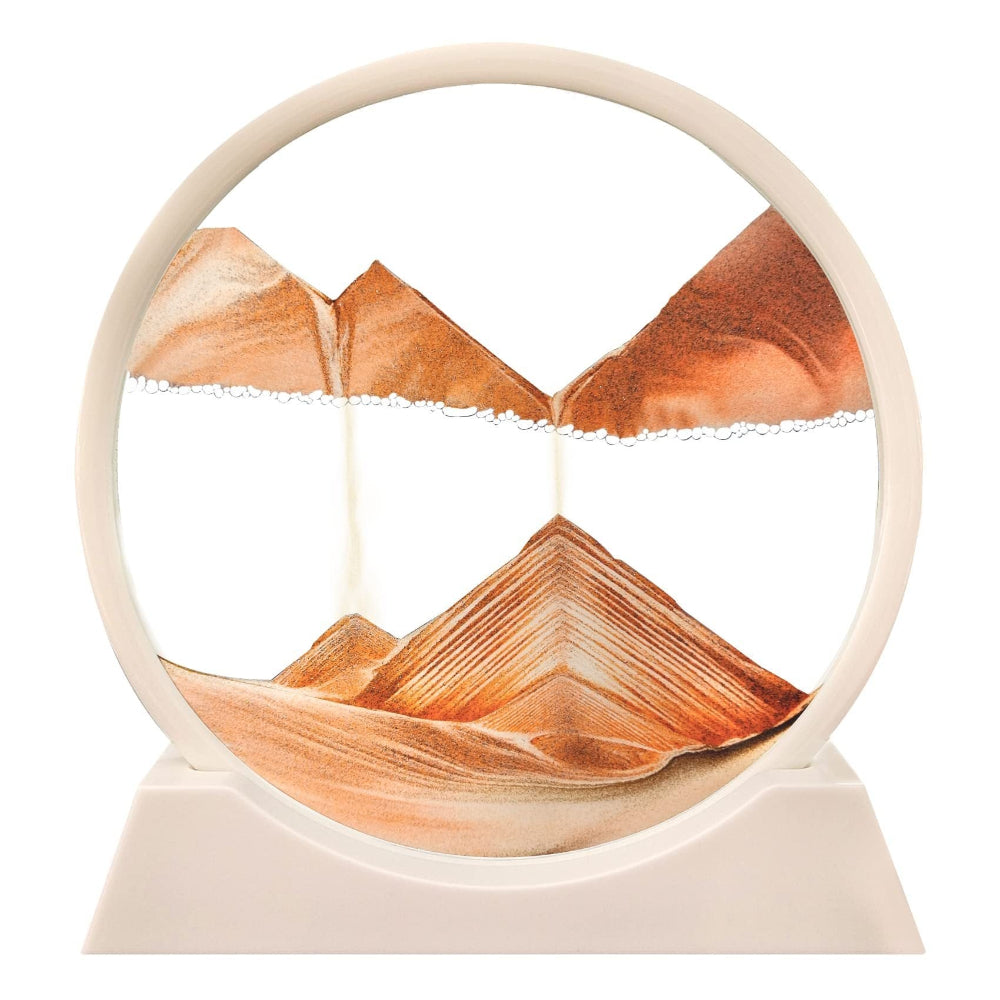 3D Bewegte Sandkunst - Beruhigende Glasdekoration für jeden Raum