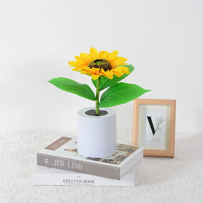 Petalara - Glitzernde, von Sonnenblumen inspirierte LED-Lampe