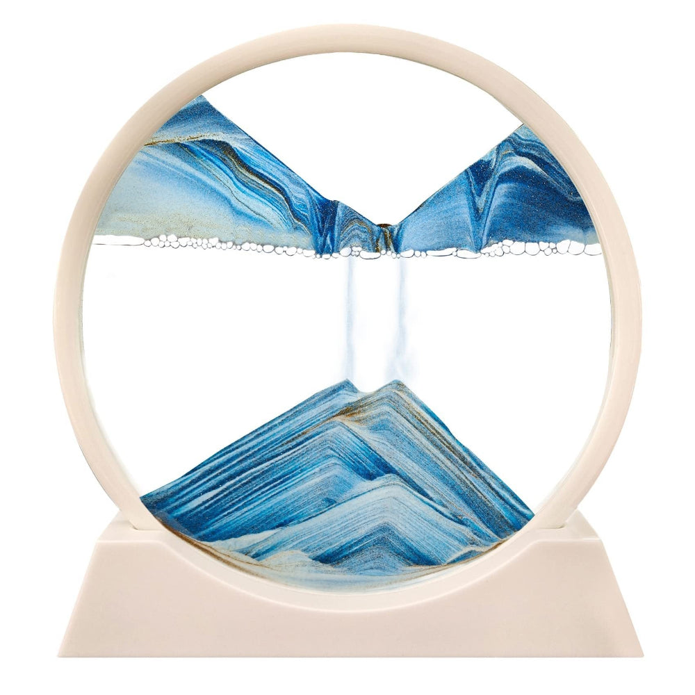 3D Bewegte Sandkunst - Beruhigende Glasdekoration für jeden Raum