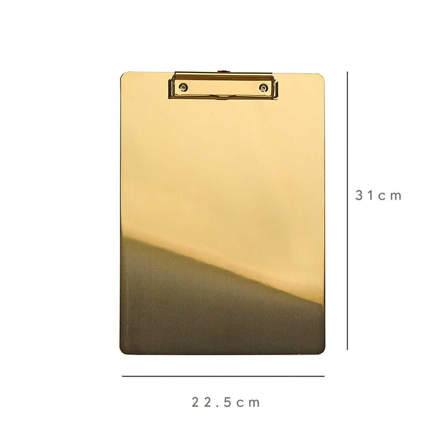 Confidora - Elegantes goldenes Metall-Klemmbrett