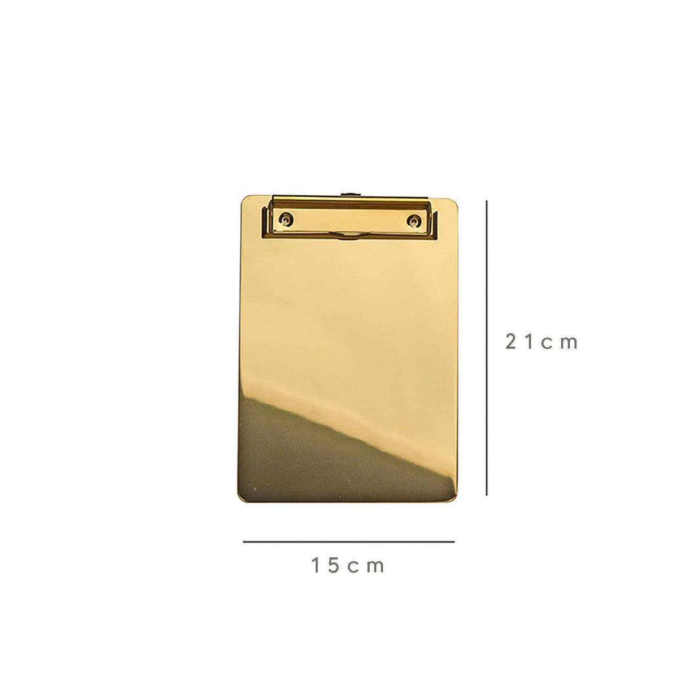 Confidora - Elegantes goldenes Metall-Klemmbrett