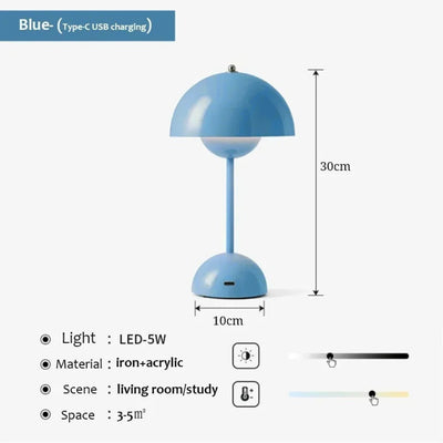 Kabellose LED-Tischlampe mit einstellbarer Helligkeit - Perfekt für Zuhause, das Büro oder den Innenhof