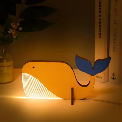 Dekorative Tier-Tischlampe aus Holz - Niedliche Designs für Kinderzimmer