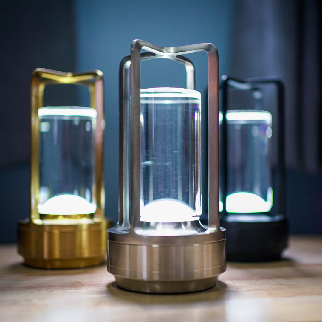 Laterne - Crystal Touch LED Lampe