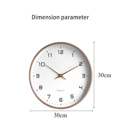 Nordisches Design Stille Wanduhr - Perfekt für Wohnzimmer, Küche oder Büro