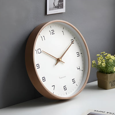Nordisches Design Stille Wanduhr - Perfekt für Wohnzimmer, Küche oder Büro