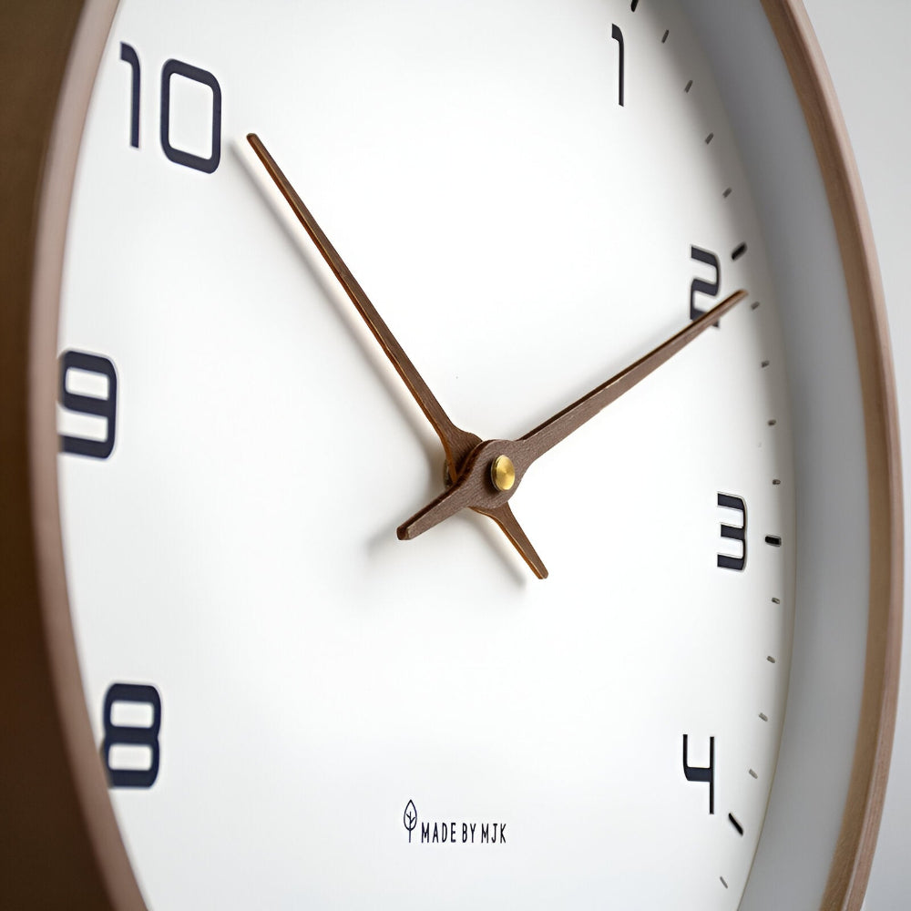 Nordisches Design Stille Wanduhr - Perfekt für Wohnzimmer, Küche oder Büro
