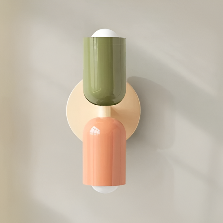 Modern hallway accent lighting with wall lamp