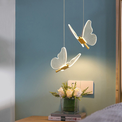 Nordic Schmetterling LED-Pendelleuchte - einstellbare 3-Farben-Beleuchtung für moderne Räume