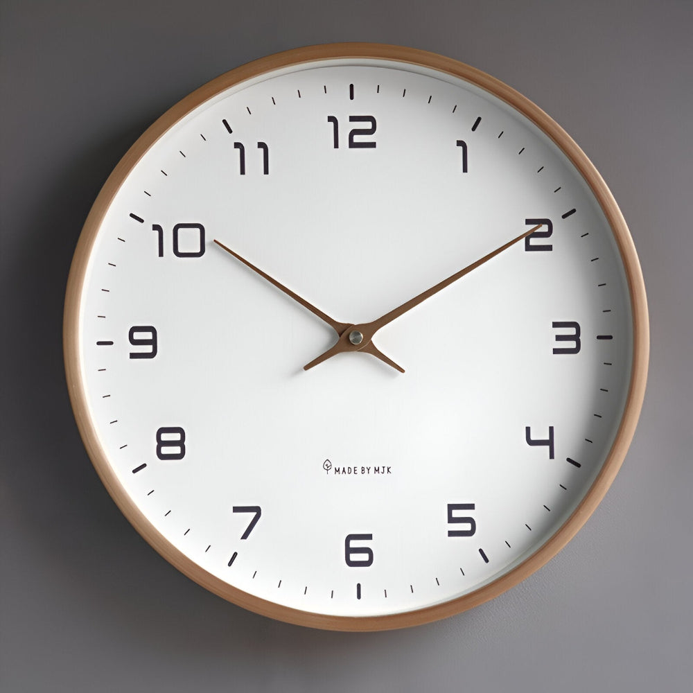 Nordisches Design Stille Wanduhr - Perfekt für Wohnzimmer, Küche oder Büro