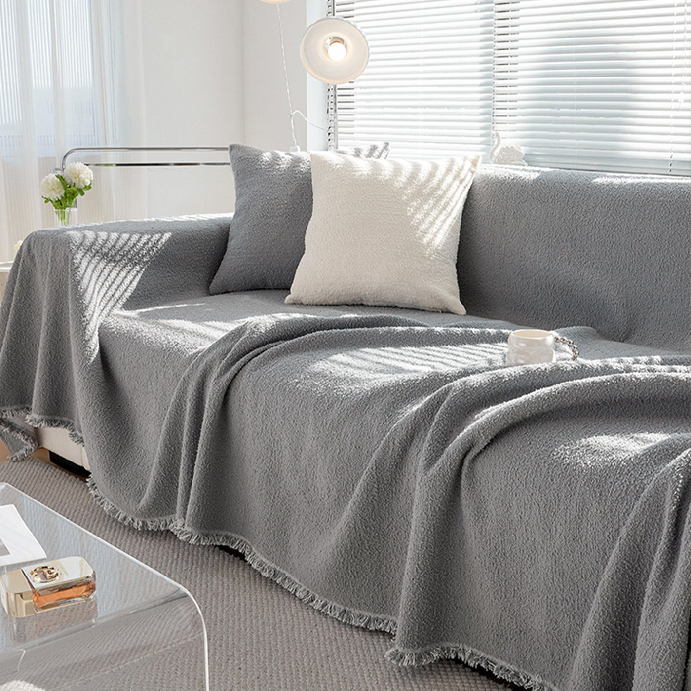 Wintherra - Reversible Wintersofabezug mit gesteppter Wärme