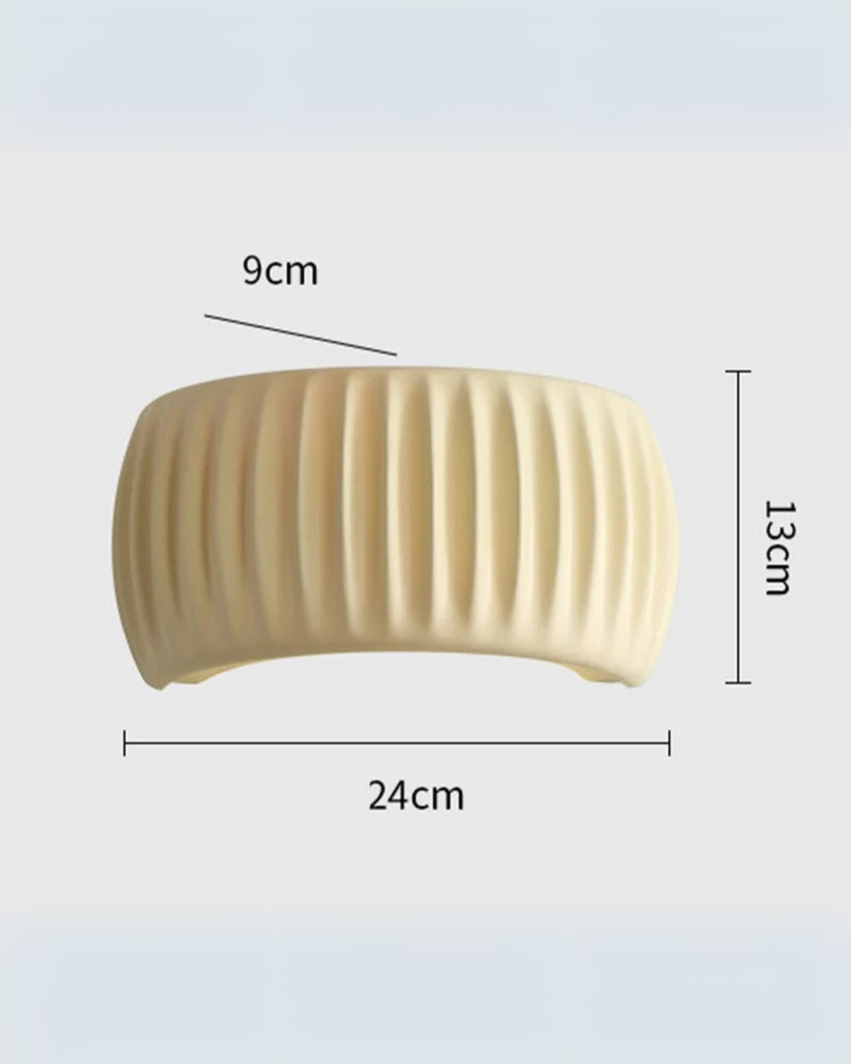 Wandleuchte - Elegantes Wellendesign für Raumbeleuchtung