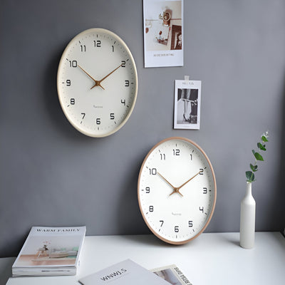 Nordisches Design Stille Wanduhr - Perfekt für Wohnzimmer, Küche oder Büro