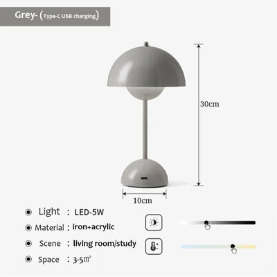 Kabellose LED-Tischlampe mit einstellbarer Helligkeit - Perfekt für Zuhause, das Büro oder den Innenhof