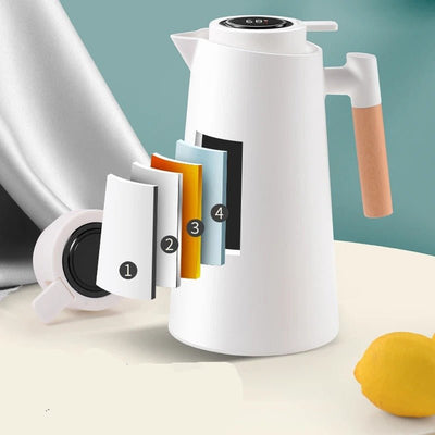 ThermoWood - Intelligente Thermoskanne mit Temperaturanzeige