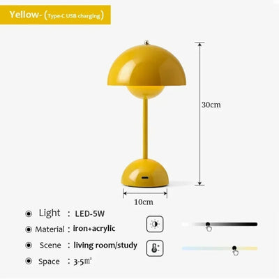 Kabellose LED-Tischlampe mit einstellbarer Helligkeit - Perfekt für Zuhause, das Büro oder den Innenhof
