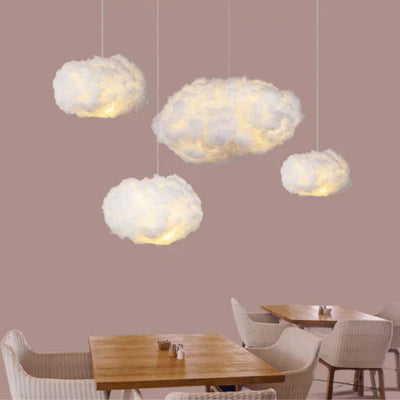 Bezaubernde Traumwolken-Lampe - weiche LED-Pendelleuchte
