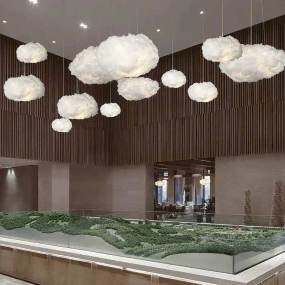 Bezaubernde Traumwolken-Lampe - weiche LED-Pendelleuchte