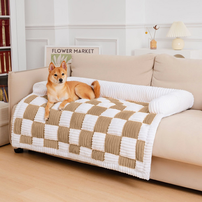 PawLuxe - Gesteppte Hundedecke mit weichem, erhöhten Rand